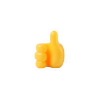 Orange Multifunctional Hand Shape Wall Clip Hanger Keys Cable Holder 1pc
