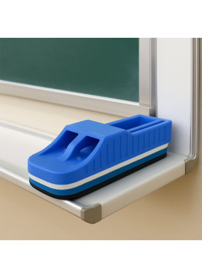Yashu Magnetic 2-In-1 Whiteboard Duster With Dual Marker Holder (1 Pc)
