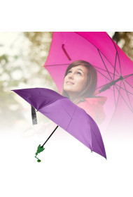 Vegetable shaped Folding Umbrella, Plastic Case Creative Fashion Folding Mini Sun Shade Rain Umbrella, Unique Umbrella, Sun & UV Protection, Cute Design (1 Pc)
