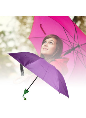 Vegetable shaped Folding Umbrella, Plastic Case Creative Fashion Folding Mini Sun Shade Rain Umbrella, Unique Umbrella, Sun & UV Protection, Cute Design (1 Pc)