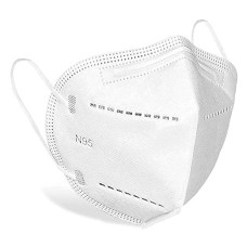 Bhushanbazar 5 Layered N95 Face Mask | Reusable & Washable, White, Without Valve – Pack of 10 (Unisex, Nonwoven Fabric)